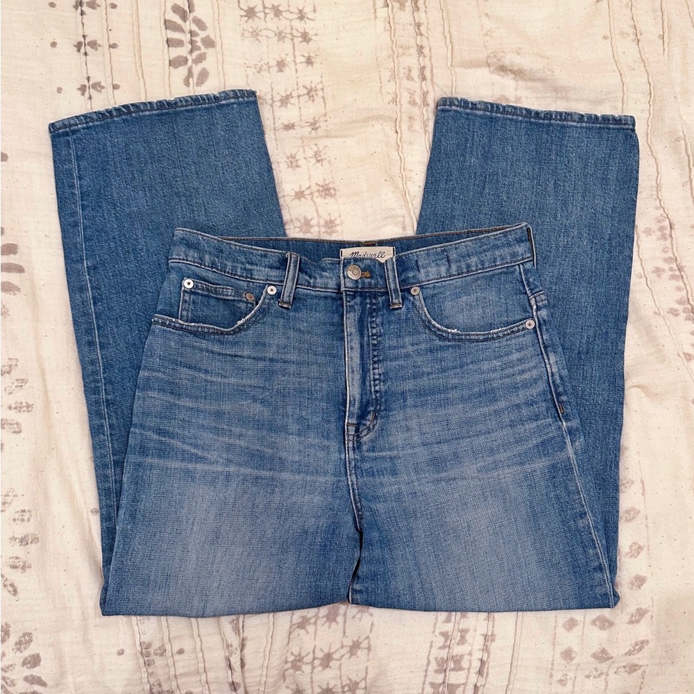 Madewell Slim Wide Leg Cropped Jeans